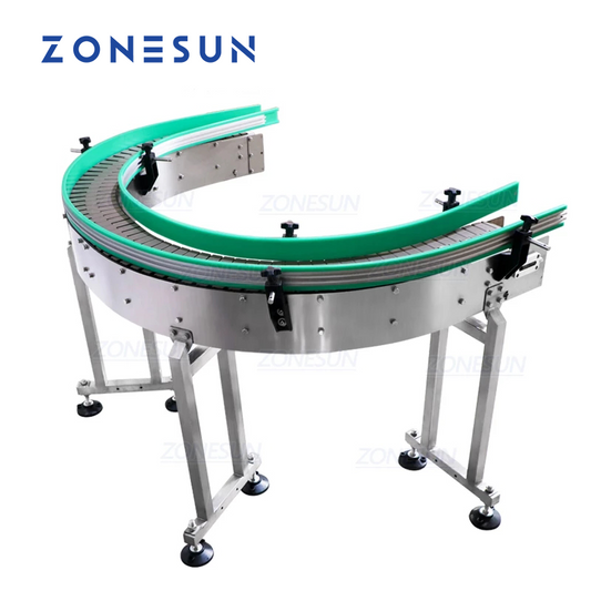 ZONESUN ZS-CBU150 Custom U Shape Chain Conveyor Belt For Line