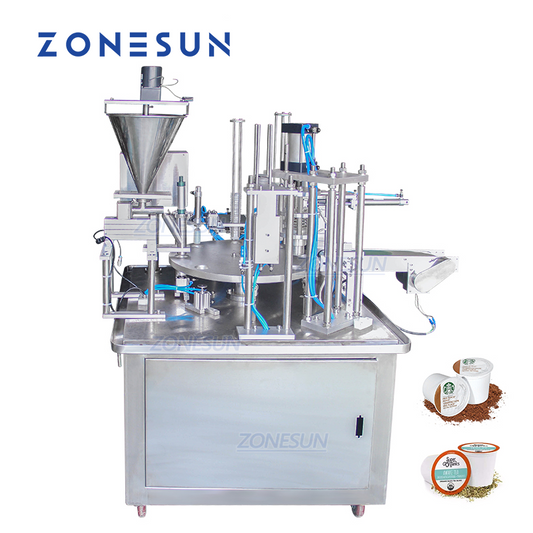 ZONESUN ZS-GF900C Rotary Powder Filling & Cup Sealing Machine