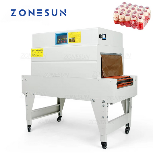 ZONESUN ZS‑BSN4020 Heat Shrink Tunnel for PVC/PP/POF Film Packaging