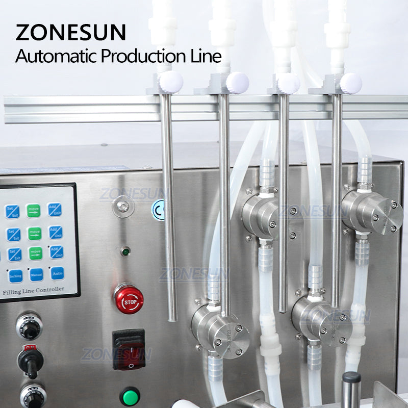 ZONESUN ZS-FAL180S Table Liquid Filling Capping Sealing Machine Line