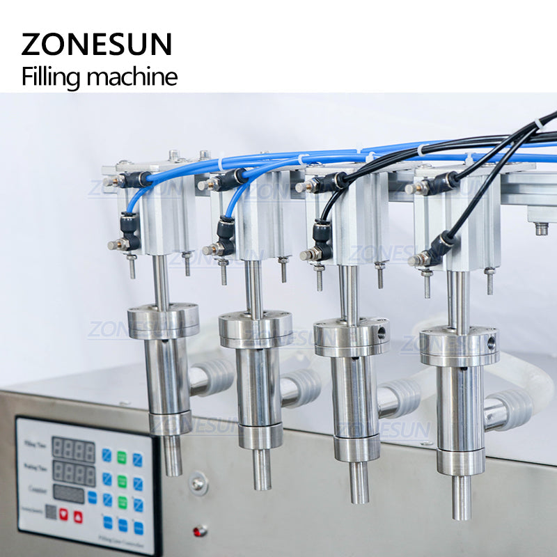 ZONESUN ZS-DTPP4E Pneumatic 4-Nozzle Peristaltic Pump Liquid Filler