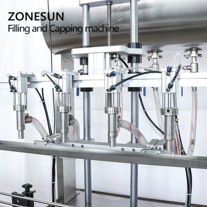 ZONESUN Automatic Paste Filling & Capping Machine for All Bottles