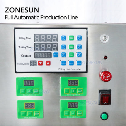 ZONESUN ZS-FAL180C4 Desktop Liquid Filling Capping Labeling Machine