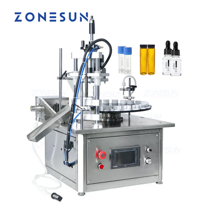 ZONESUN ZS-AFC1M Magnetic Pump Vial Liquid Filling Capping Machine