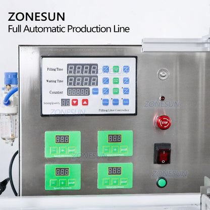 ZONESUN ZS-FAL180C3 Tabletop Liquid Filling Capping Labeling Line