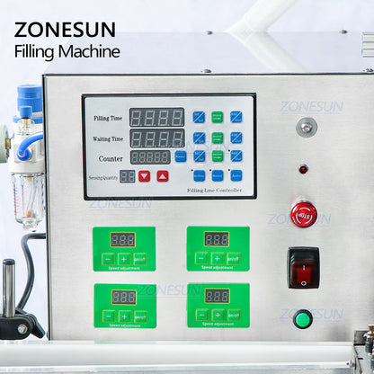 ZONESUN ZS-DTPP4D 4-Diving Nozzle Peristaltic Pump Liquid Filler