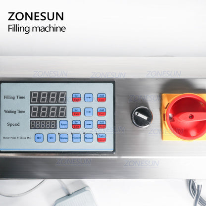 ZONESUN ZS-RPGT900 Rotor Pump Paste Filling Machine for Thick Liquids