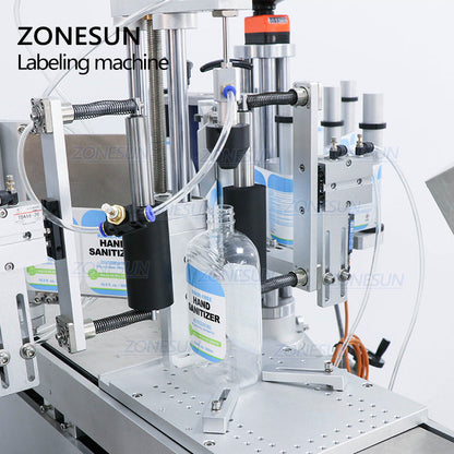 ZONESUN XL‑T806 Semi‑Auto Double‑Side Square Bottle Labeler