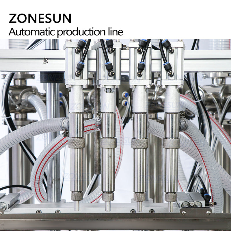 ZONESUN ZS-FAL180A7 Paste Liquid Filling Capping Machine with Feeder