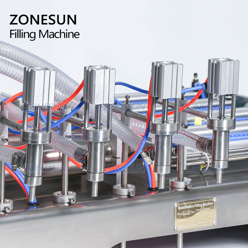 ZONESUN ZS‑YT4 4‑Head Pneumatic Liquid Filling Machine–Precise&Compact