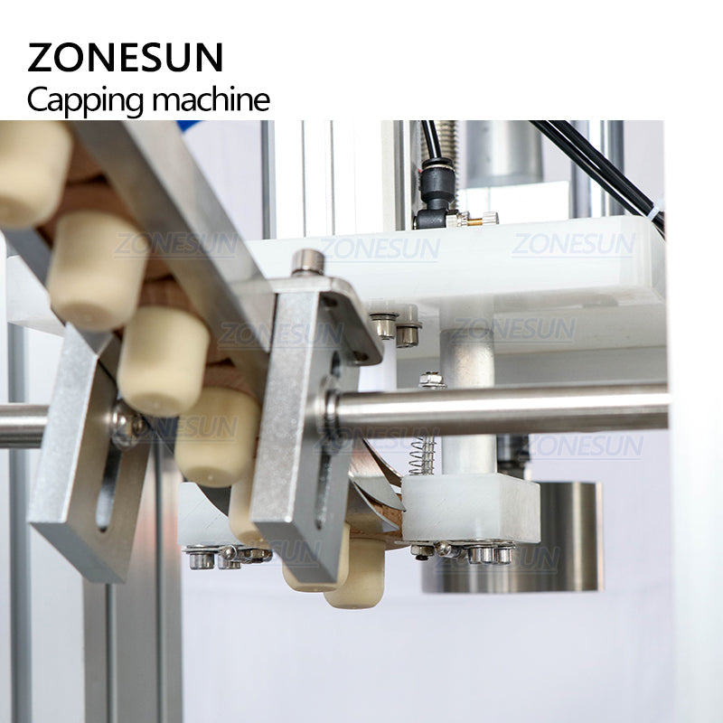 ZONESUN ZS-XG16D1 Auto Wine Bottle Cork Pressing Machine with Feeder