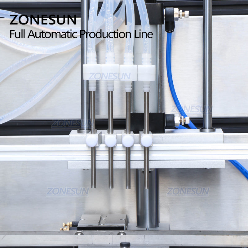 ZONESUN ZS-FAL180R6 4-Head Liquid Filling Capping Labeling Line with Printer