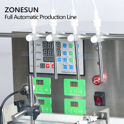 ZONESUN ZS-FAL180C5 Desktop Liquid Filling Capping Labeling Machine