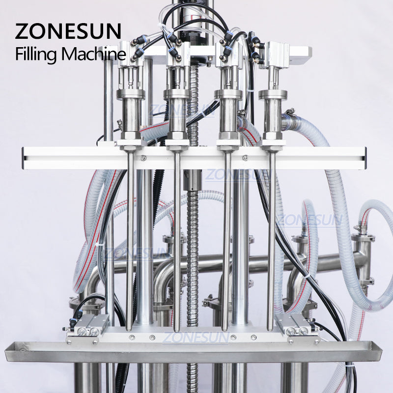 ZONESUN ZS-YT4T-4D 2/4/6 Diving Nozzles Liquid Filling Machine