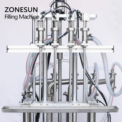 ZONESUN ZS-YT4T-4D 2/4/6 Diving Nozzles Liquid Filling Machine