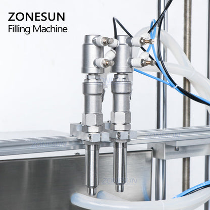 ZONESUN ZS-DTDP20-2 Dual Head Desktop Liquid Filling Machine