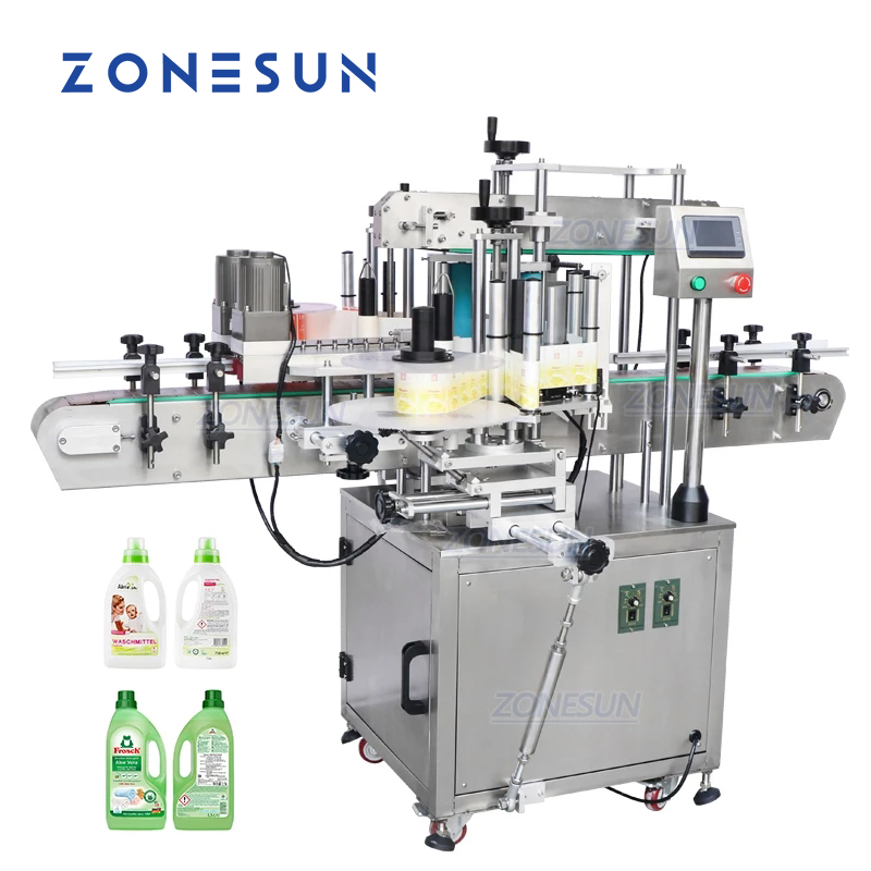 ZONESUN ZS-TB300V Automatic Double Side Square Bottle Labeling Machine