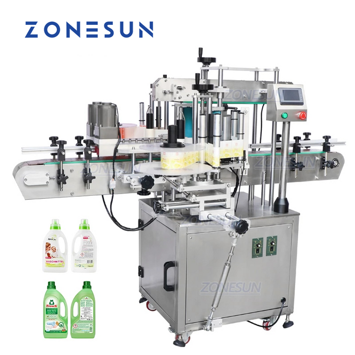 ZONESUN ZS-TB300V Automatic Double Side Square Bottle Labeling Machine