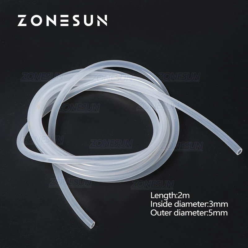 ZONESUN PJ-GZ3 Silicone Tube for 1–50ml Essential Oil Filling Machine