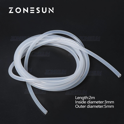 ZONESUN PJ-GZ3 Silicone Tube for 1–50ml Essential Oil Filling Machine