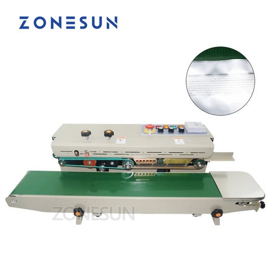 ZONESUN FK‑1000 Continuous Band Sealer with Solid‑Ink Printer
