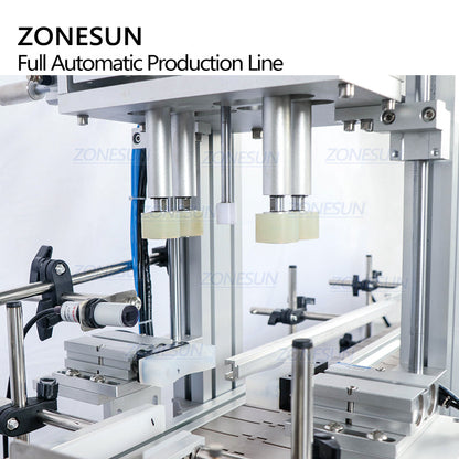ZONESUN ZS-FAL180C9 Auto Square Bottle Filling Capping Labeling Line