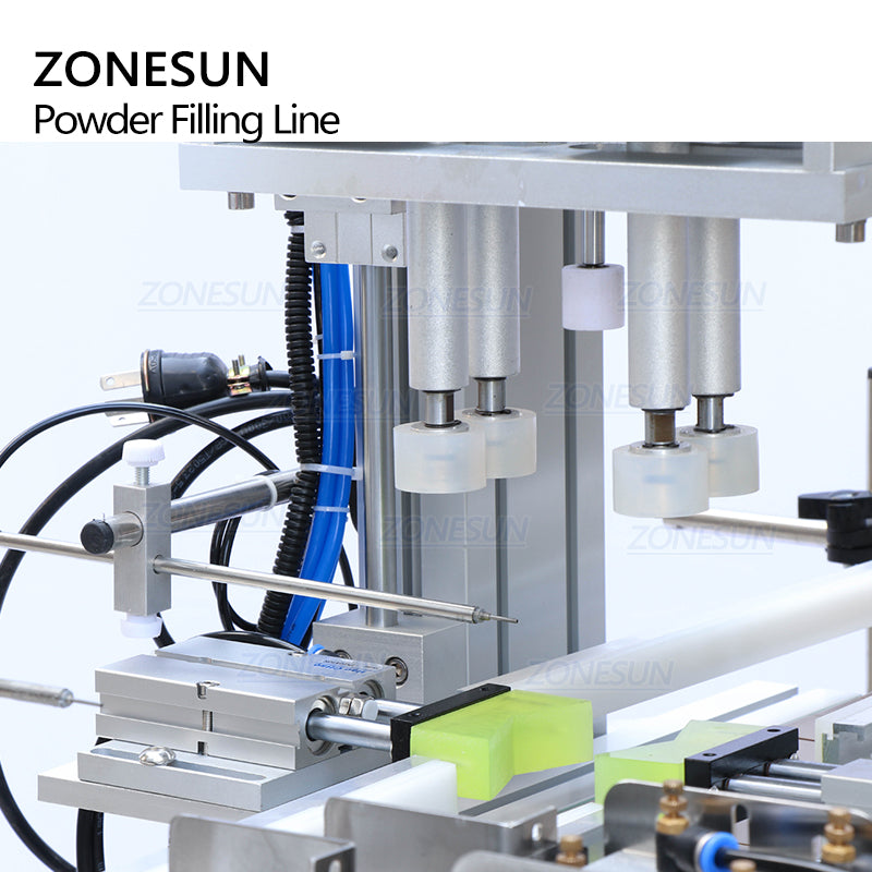 ZONESUN ZS-FAL180P9 Powder Filling Capping Labeling Line for Bottles