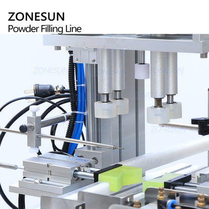 ZONESUN ZS-FAL180P9 Powder Filling Capping Labeling Line for Bottles