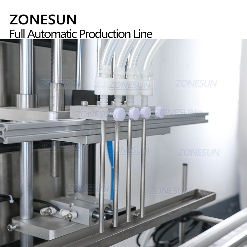 ZONESUN ZS-FAL180R8 Auto Round Bottle Filling Capping Labeling Line