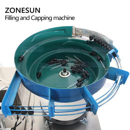 ZONESUN ZS-AFC1 Auto Rotary Liquid Filling&Capping Machine with Feeder