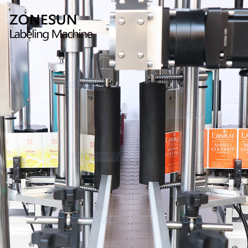 ZONESUN ZS-TB300V Automatic Double Side Square Bottle Labeling Machine