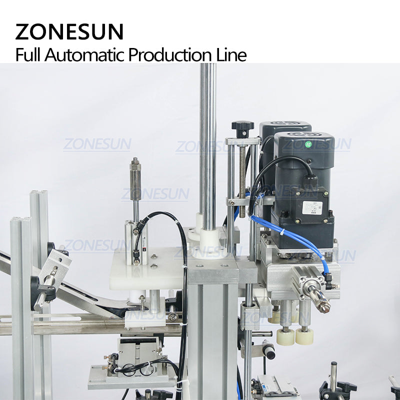ZONESUN ZS-FAL180C10 4-Nozzle Liquid Filling Capping Labeling Machine