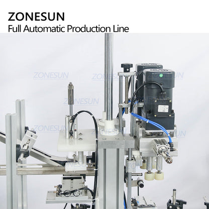 ZONESUN ZS-FAL180C10 4-Nozzle Liquid Filling Capping Labeling Machine