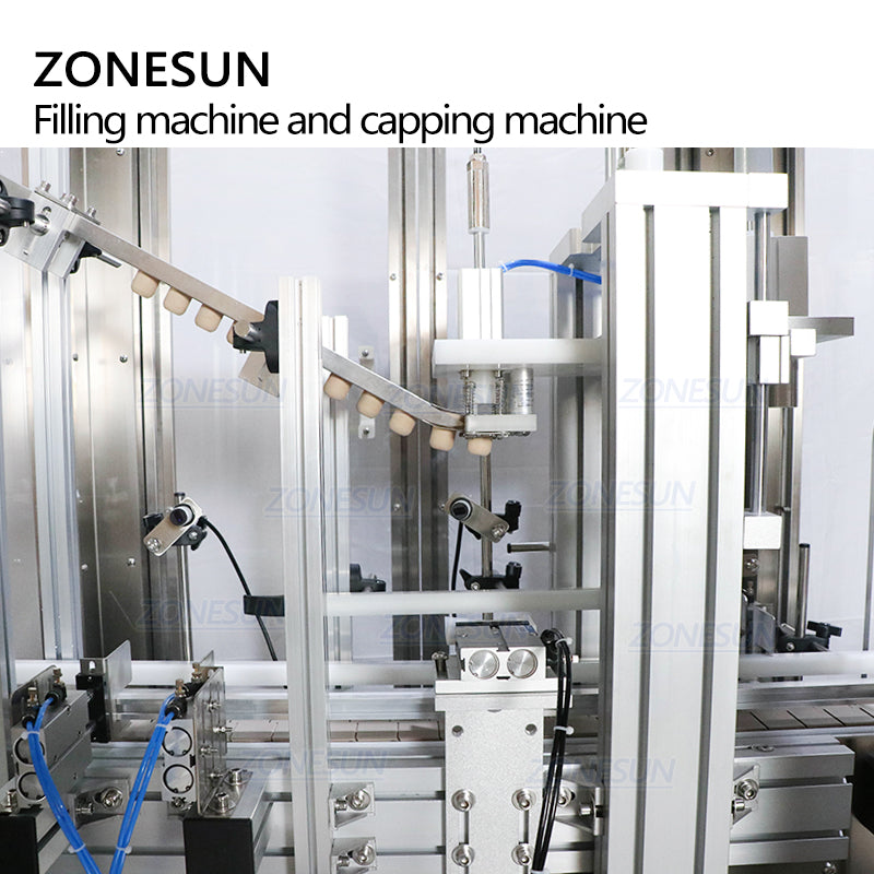 ZONESUN ZS-FAL180AD 6-Head Liquid Filling & Cork Pressing Machine