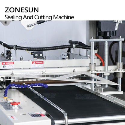 ZONESUN ZS450 Máquina cortadora y selladora de envoltura de película retráctil tipo L