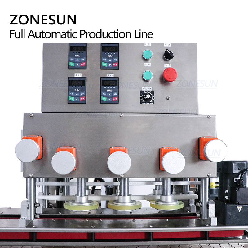 ZONESUN 4-Head Servo Filling Capping Labeling Machine for Bottles