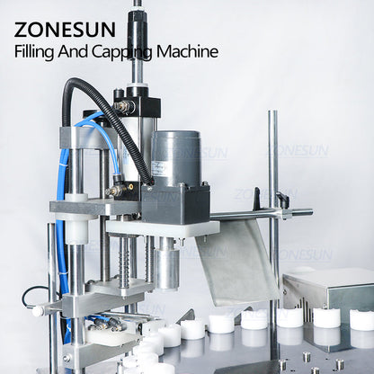 ZONESUN ZS-AFC1M Magnetic Pump Vial Liquid Filling Capping Machine
