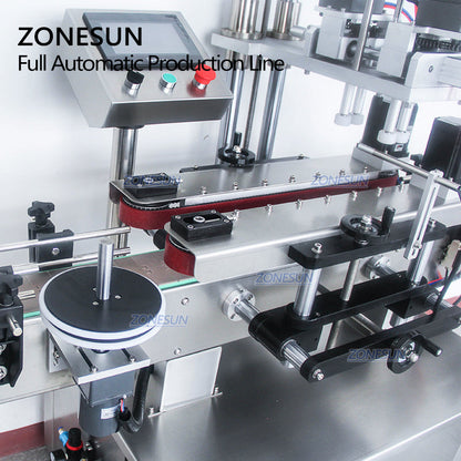 ZONESUN 6‑Nozzles Automatic Liquid Filling Capping Labeling Machine