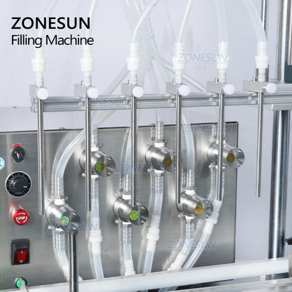 ZONESUN ZS-DTMP6 Riempitrice automatica di liquidi con pompa magnetica a 6 ugelli per immersione
