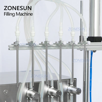ZONESUN ZS-DTMP6M 6-Nozzle Magnetic Pump Liquid Filling Machine