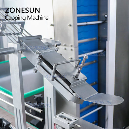 Máquina taponadora automática estilo F ZONESUN ZS-XG441F con alimentador de tapas