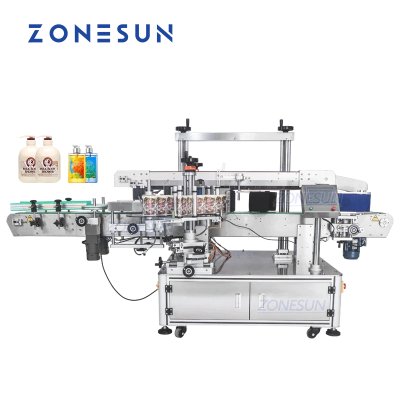 ZONESUN ZS‑TB963 Double Side Round & Square Bottle Labeling Machine