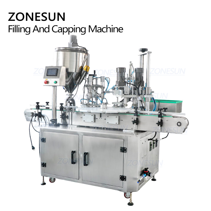 ZONESUN ZS-AFC3 Automatic Vial Filling Capping Machine with Heating