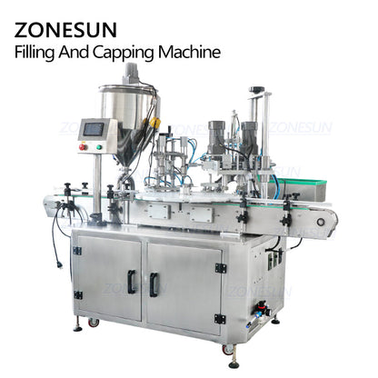 ZONESUN ZS-AFC3 Automatic Vial Filling Capping Machine with Heating