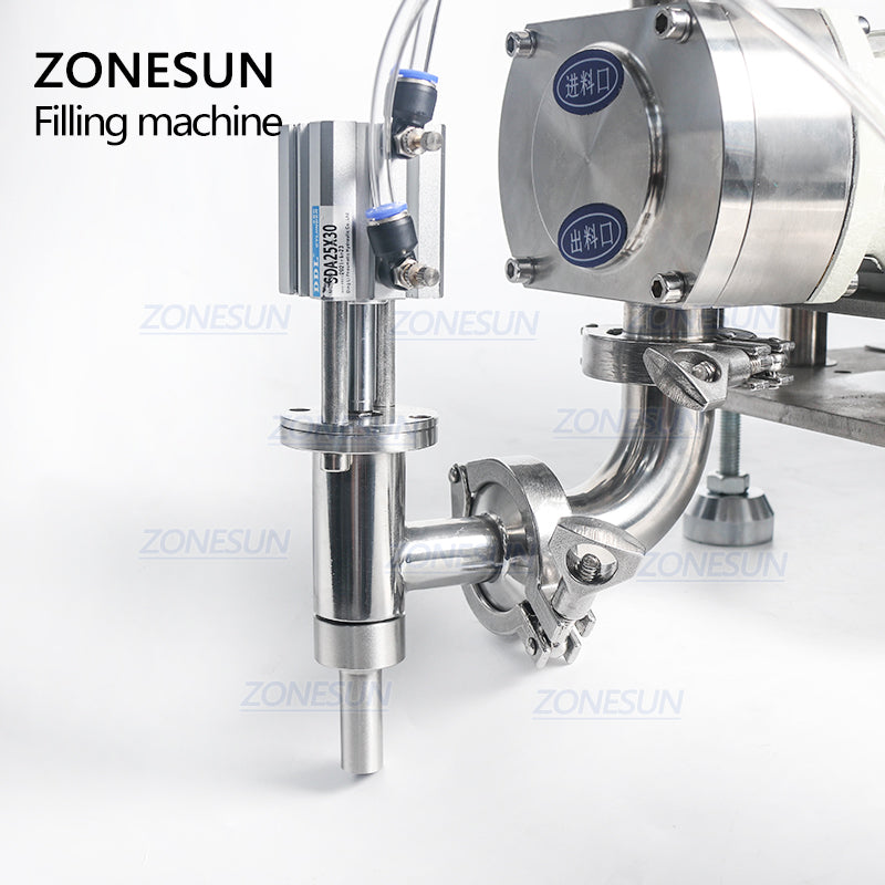 ZONESUN ZS-RPGT900 Rotor Pump Paste Filling Machine for Thick Liquids