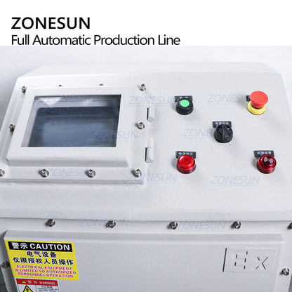 ZONESUN Explosion-Proof Servo Filling Capping Labeling Production Line