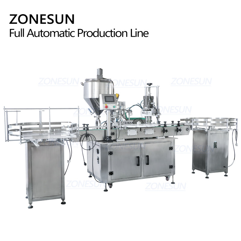 ZONESUN Small Vial Liquid Filling & Capping Automatic Production Line