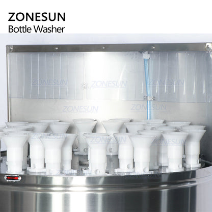 ZONESUN ZS-WB32 Lavabottiglie semiautomatica rotativa piccola