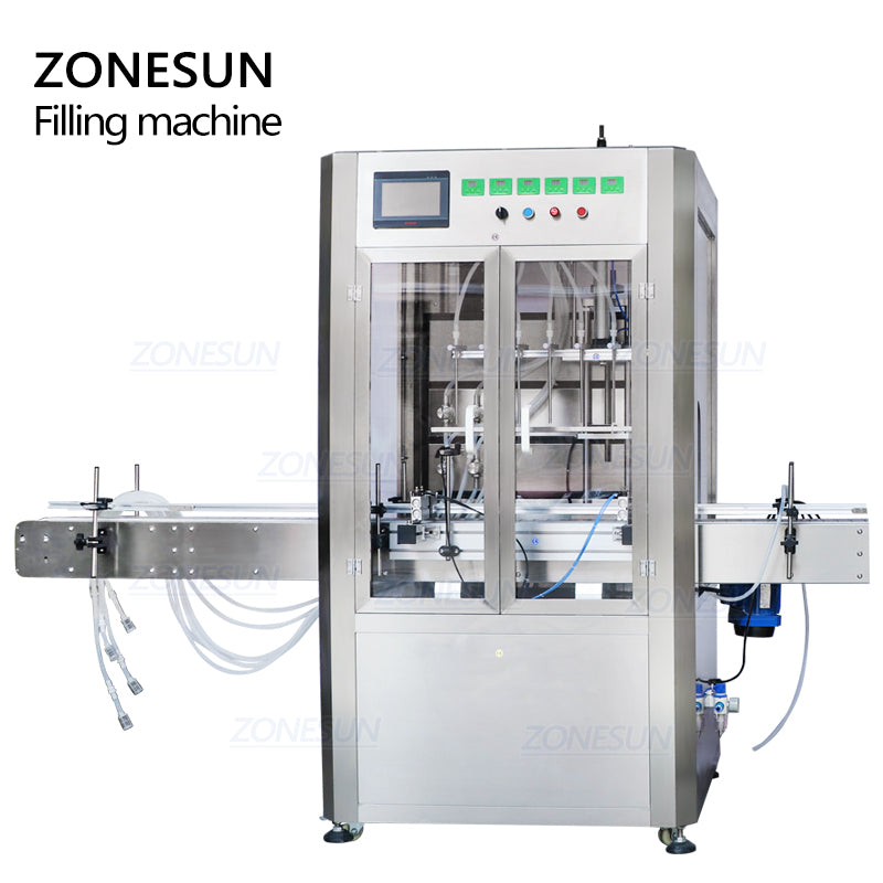 ZONESUN ZS-VTMP80D 6-Head Magnetic Pump Liquid Filling Machine