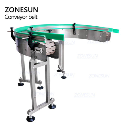 ZONESUN ZS-CBU150 Custom U Shape Chain Conveyor Belt For Line